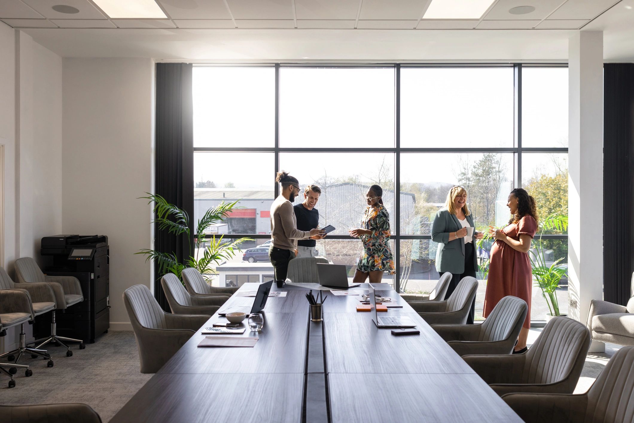 IT team meeting in a modern conference room